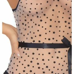Leg Avenue Starry Eyed Sheer Flocked Star Print Bodysuit 13 Leg Avenue Starry Eyed Sheer Flocked Star Print Bodysuit
