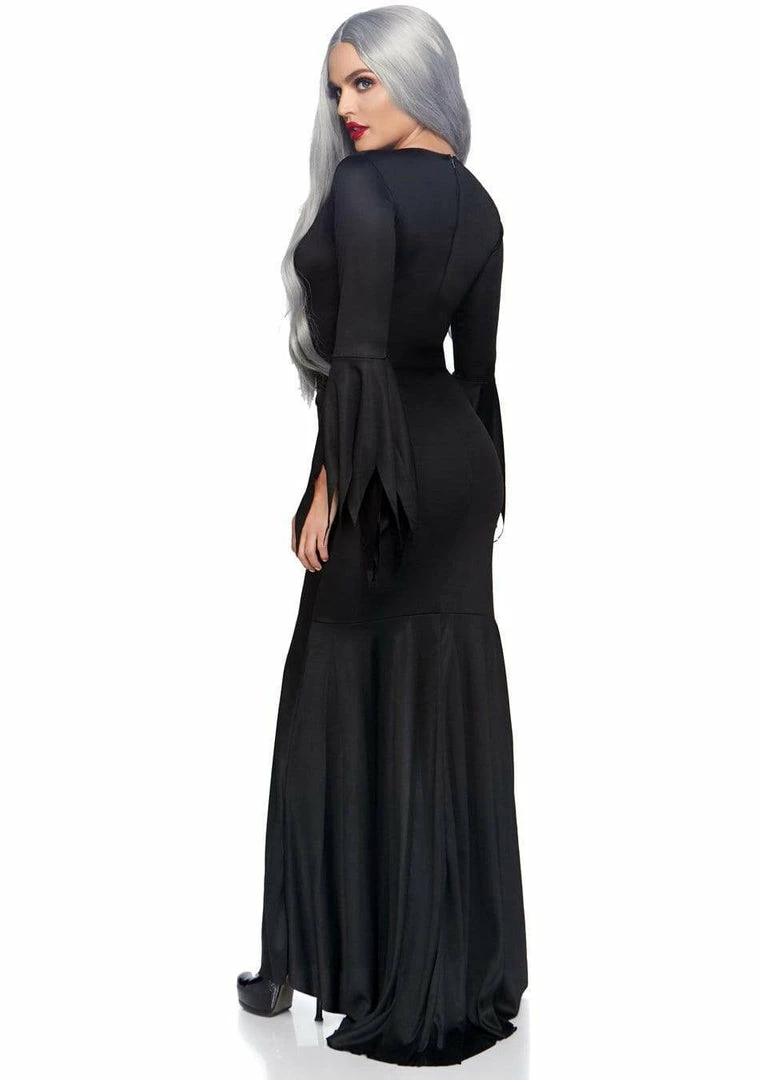Leg Avenue High Slit Floor Length Bodycon Gothic Dress Halloween Costume Costumes 3 Leg Avenue High Slit Floor Length Bodycon Gothic Dress Halloween Costume Costumes