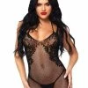 Leg Avenue Lingerie Take Me Now Fishnet & Lace Bodystocking Dress