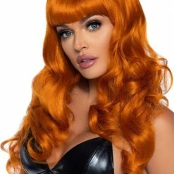 Leg Avenue Ginger Long Wavy Costume Wig With Bangs Costumes