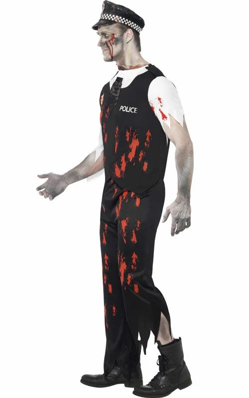 SMIFFYS Mens Zombie Policeman Costume Costumes 2 SMIFFYS Mens Zombie Policeman Costume Costumes